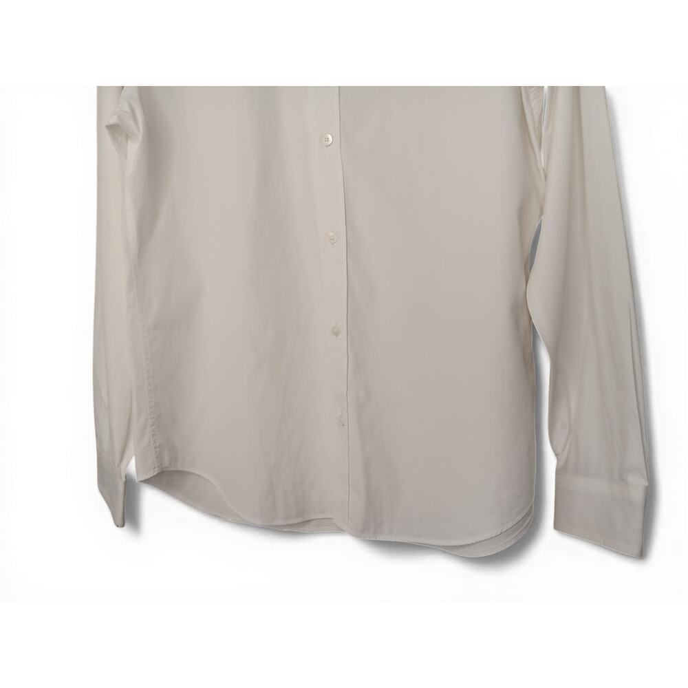 Burberry Men’s White Button Down Shirt Nova Check Trim Size M Business Casual - Picture 4 of 14